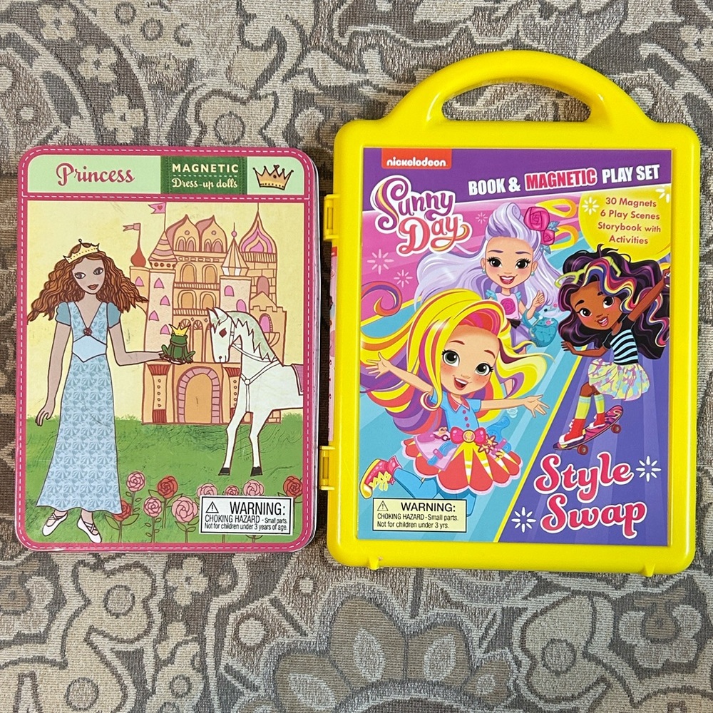 Magnetic Playsets: Mudpuppy Princess Dress-Up Dolls & Sunny Day Style Swap
